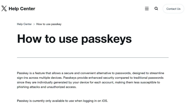 临西苹果维修店铺分享iOS用户如何通过通行密钥(Passkey)登录 